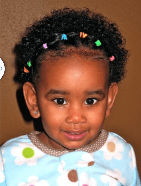cute cornrowed mini afro hairstyles for kids