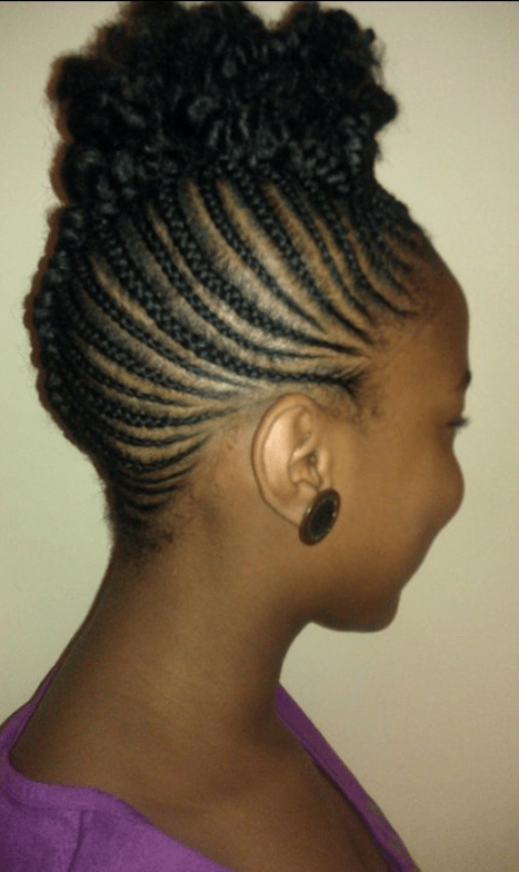 french braided bantu knot mohawk hairstyles black women