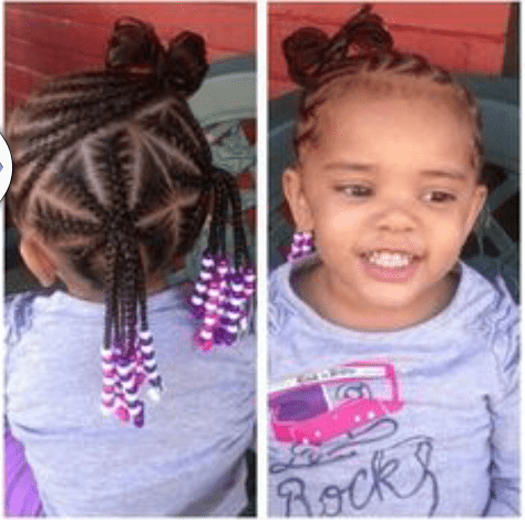 pin wheel braided pigtail for girls