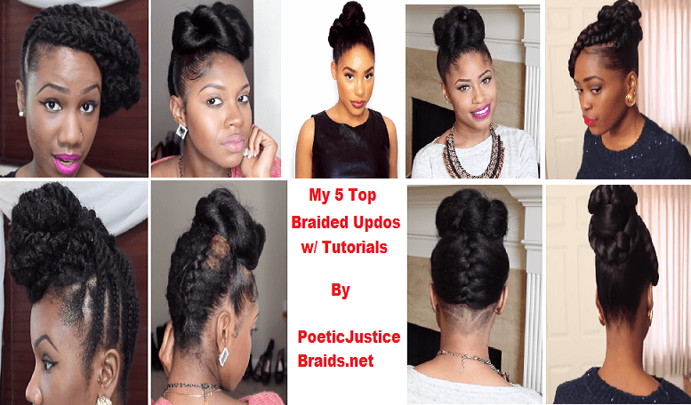 braided updo hairstyles for black-women-2015